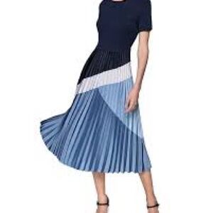 Karl Lagerfeld Paris Pleated Midi Dress
